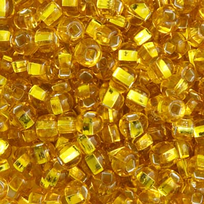 Czech Seed Beads - 6/0 - Silver Lined Yellow (22g)