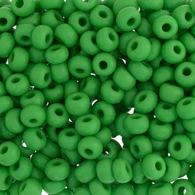 Czech Seed Beads - 6/0 - Opaque Light Green (22g)