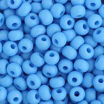 Czech Seed Beads - 6/0 - Opaque Light Blue (22g)