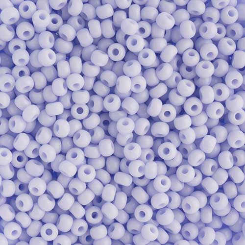 Czech Seed Beads - 8/0 - Opaque Natural Lilac (22g)