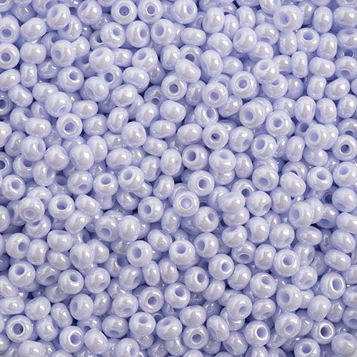 Czech Seed Beads - 8/0 - Opaque Natural Lilac Luster (22g)