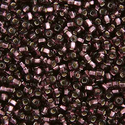 Czech Seed Beads - 10/0 - Silver Lined Purple (22g)