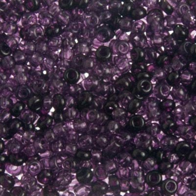 Czech Seed Beads - 10/0 - Transparent Amethyst Mix (22g)