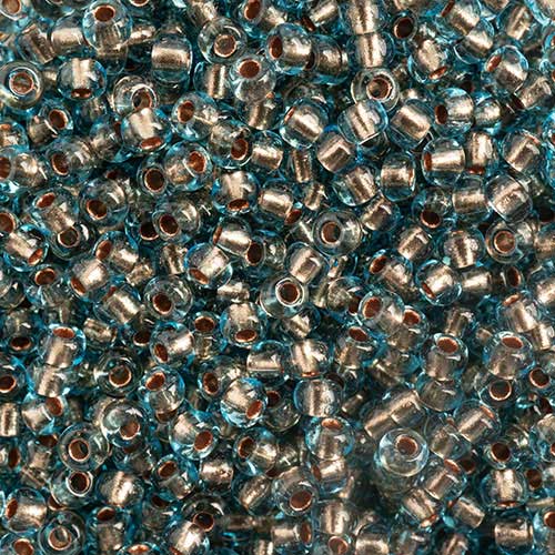 Czech Seed Beads - 10/0 - Copper Lined Aqua (22g)