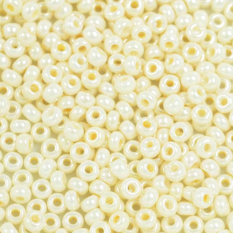 Czech Seed Beads - 8/0 - Pearl Eggshell (20g)