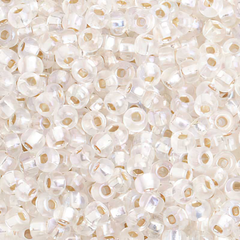 Czech Seed Beads - 6/0 - Silver Lined Crystal Rainbow (20g)