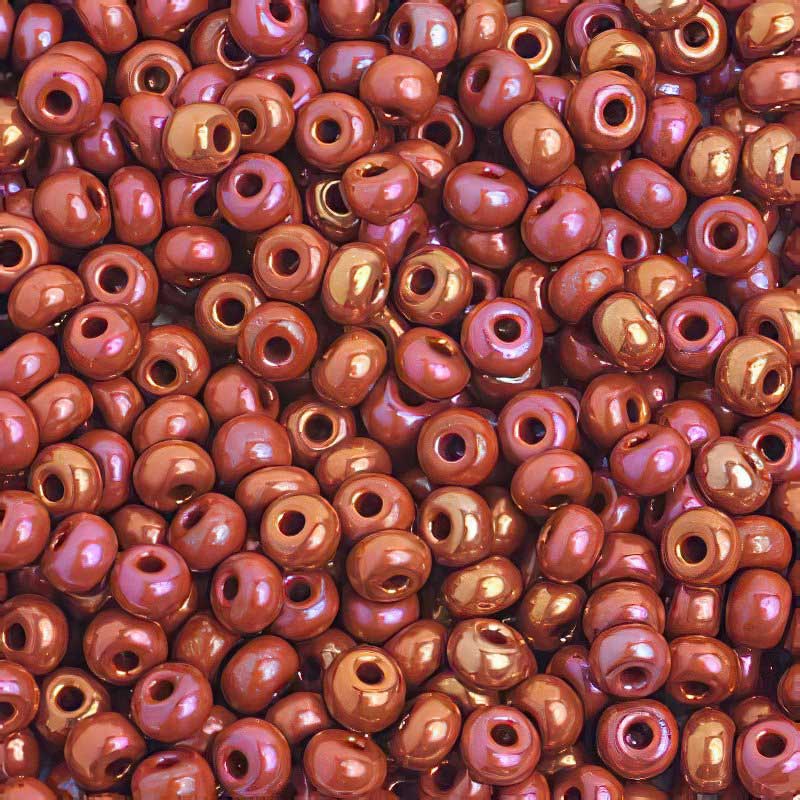 Czech Seed Beads - 6/0 - Ruby AB (20g)