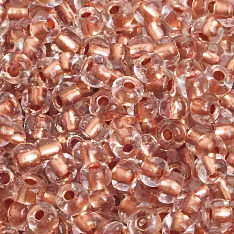 Czech Seed Beads - 6/0 - Crystal Copperlined (20g)