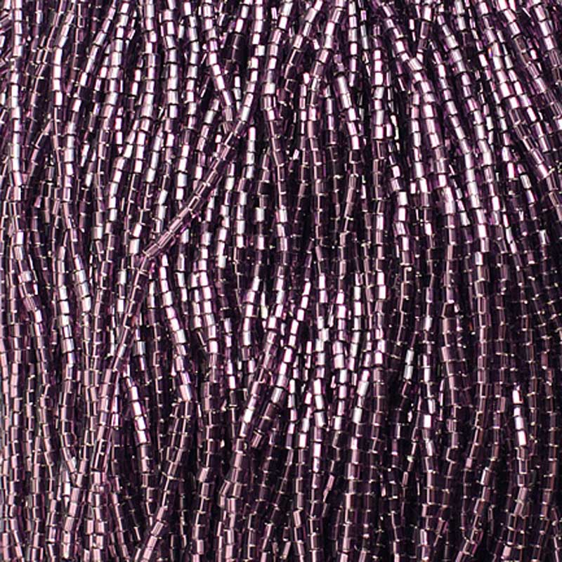Czech Cut Seedbeads - 10/0 - Silver Lined Purple (hank)