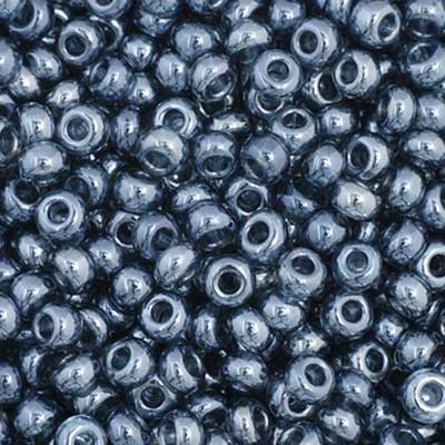 Czech Seed Beads - 11/0 - Transparent Black Diamond Luster (23g)