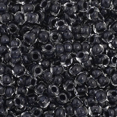 Czech Seed Beads - 11/0 - Color Lined Dark Navy Blue (23g)