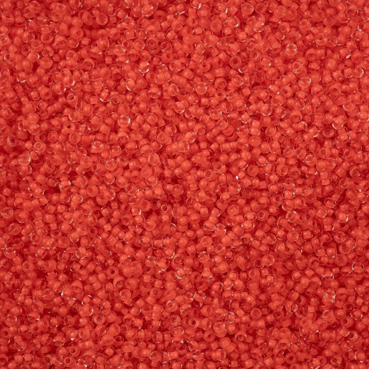 Czech Seed Beads - 11/0 - Crystal Color Lined Terra Intensive Orange