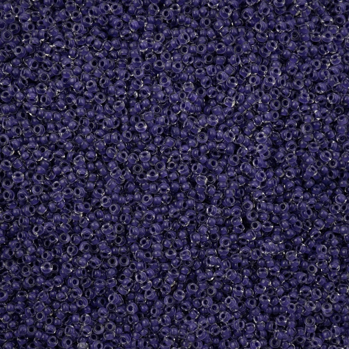Czech Seed Beads - 11/0 - Crystal Color Lined Terra Intensive Purple