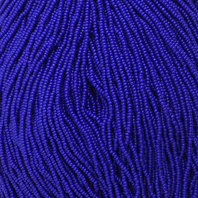 Czech Seed Beads - 11/0 - Opaque Dark Royal Blue (hank)