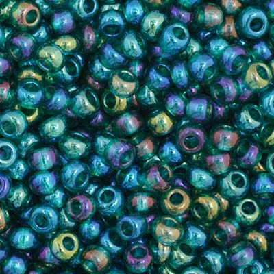 Czech Seed Beads - 11/0 - Transparent Teal AB (23g)