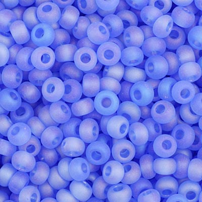 Czech Seed Beads - 11/0 - Transparent Light Blue Matte AB (23g)