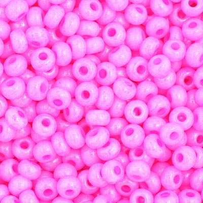 Czech Seed Beads - 11/0 - Opaque Rose (23g)