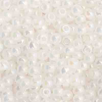 Czech Seed Beads - 11/0 - Opaque White AB (23g)