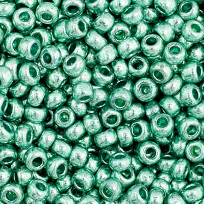 Czech Seed Beads - 11/0 - Metallic Green (23g)