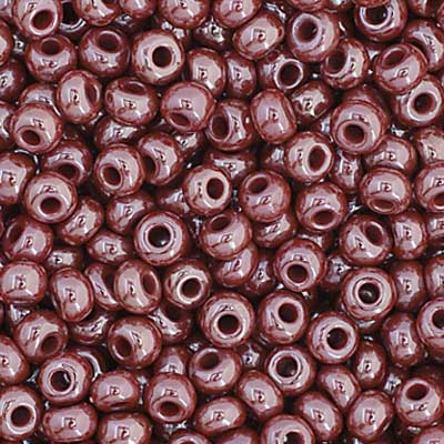 Czech Seed Beads - 11/0 - Opaque Brown Luster (23g)