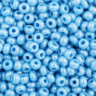 Czech Seed Beads - 11/0 - Opaque Blue Luster (23g)