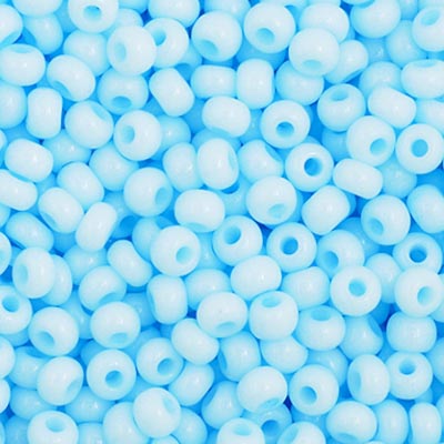 Czech Seed Beads - 11/0 - Light Blue Solgel (23g)
