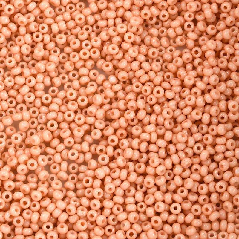 Czech Seed Beads - 11/0 - Dyed Chalk Light Orange Solgel (23g)