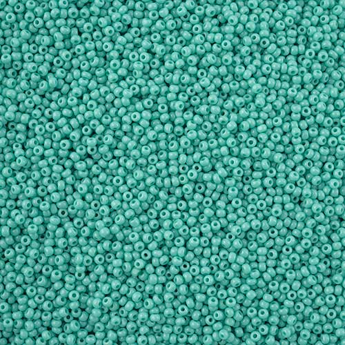 Czech Cut Seedbeads - 13/0 - Opaque Turquoise (10g)