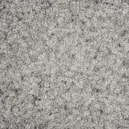 Czech Cut Seedbeads - 11/0 - Transparent Crystal (10g)