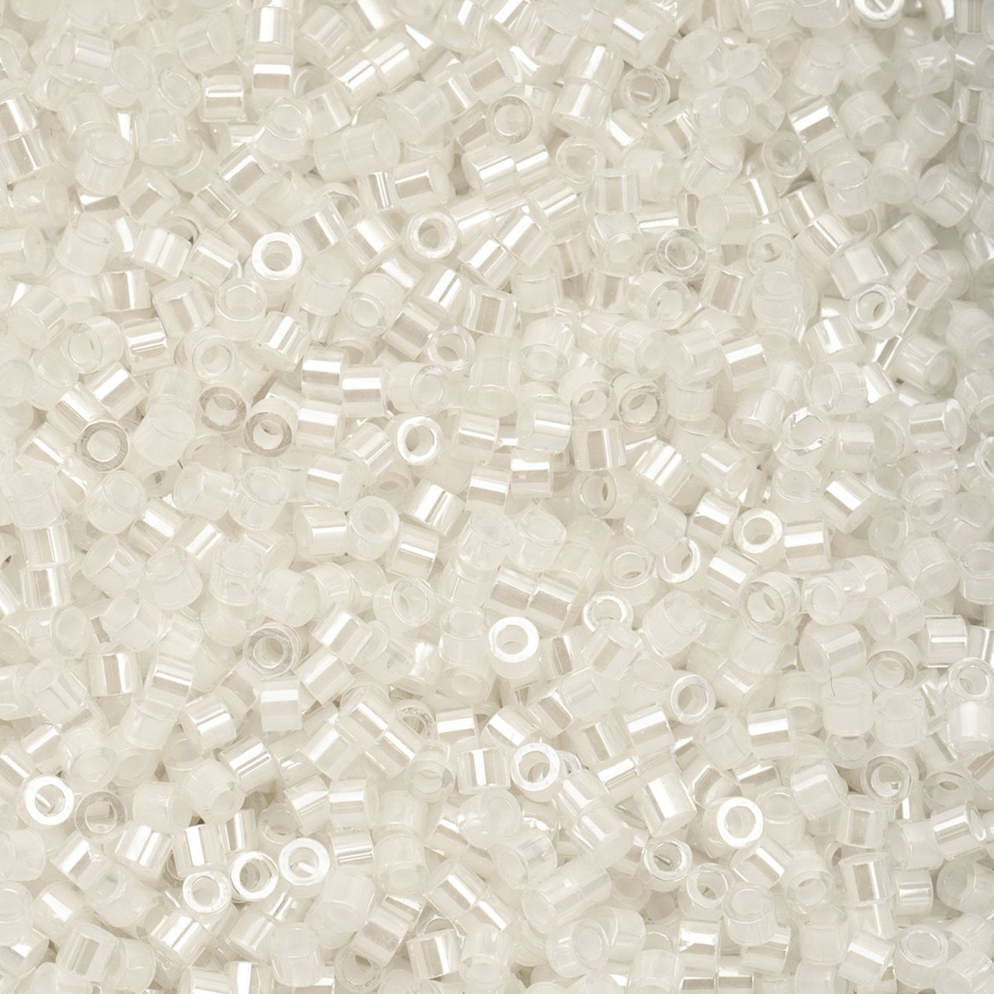 Cylin Bead - 11/0 - White AB Lined (25g)