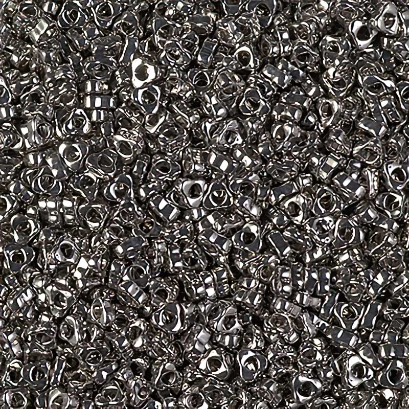 Miyuki Triangle Spacer Beads - 2.8mm - Nickel Plated