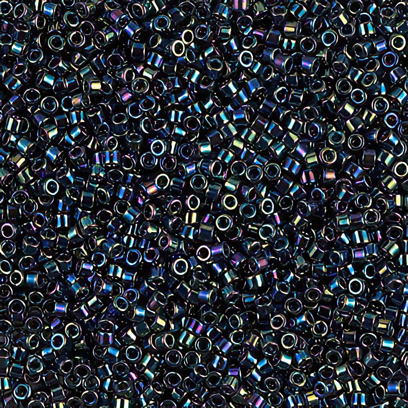Delica 11/0 Beads - db0005 - Black AB 5.2g