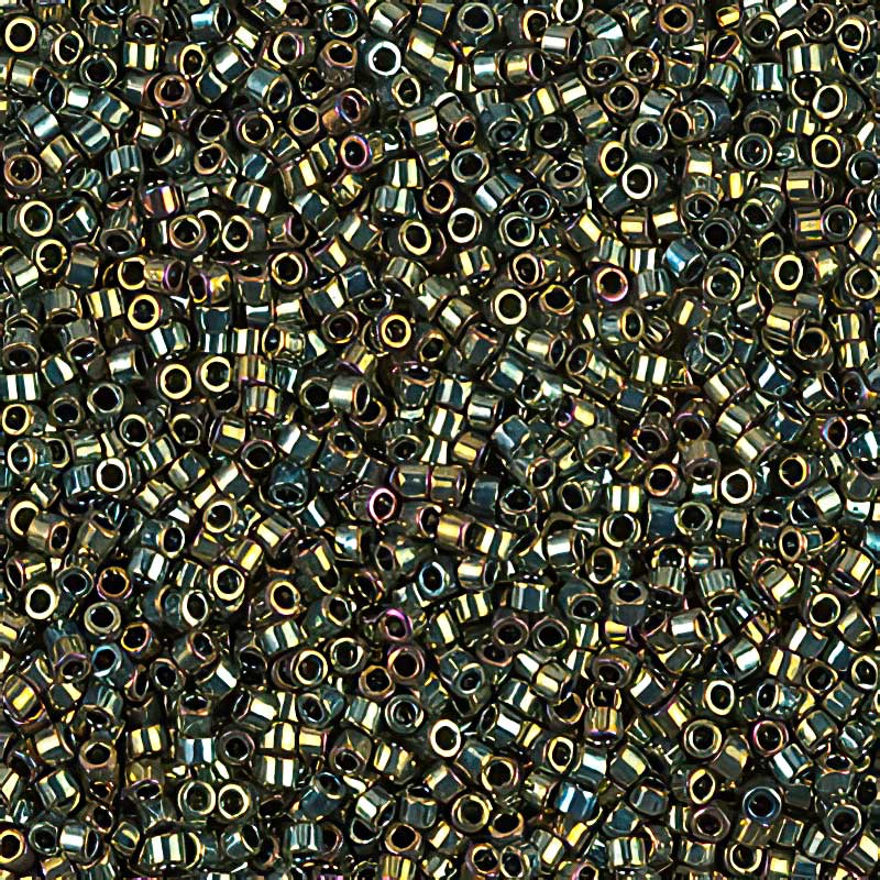 Delica 11/0 Beads - db0024 - Metallic Green 5.2g