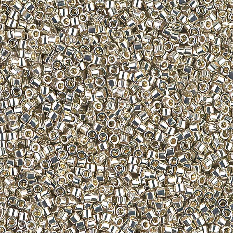 Delica 11/0 Beads - db0035 - Galvanized Silver 5.2g