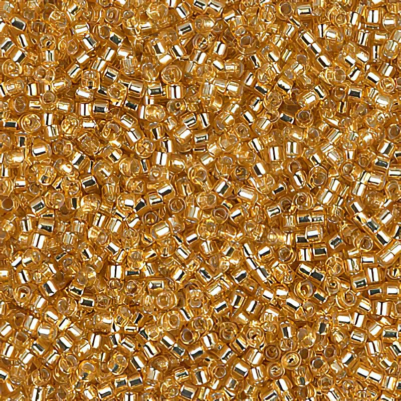 Delica 11/0 Beads - db0042 - Silver Lined Gold 5.2g