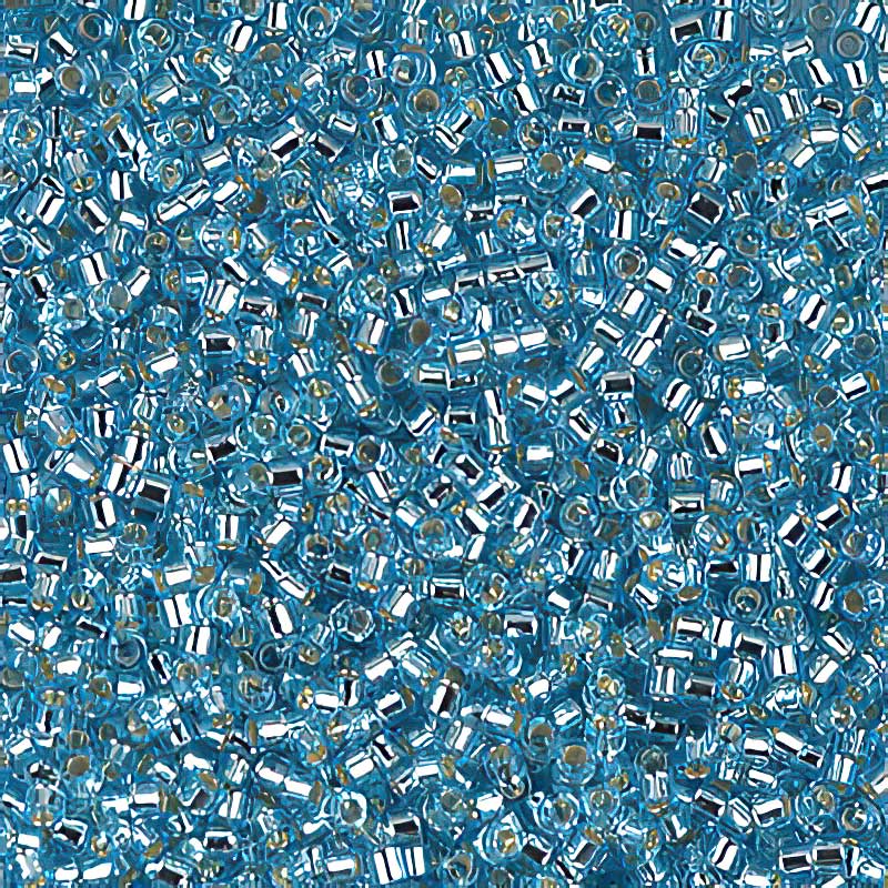 Delica 11/0 Beads - db0044 - Silver Lined Light Blue 7.1g