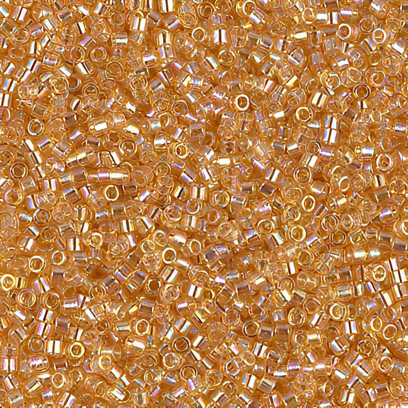 Delica 11/0 Beads - db0100 - Transparent Light Amber AB 5g