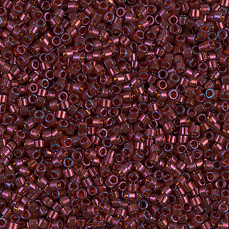Delica 11/0 Beads - db0120 - Dark Topaz Claret Luster 5.2g