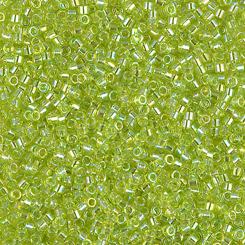 Delica 11/0 Beads - db0174 - Transparent Chartreuse AB 7.1g