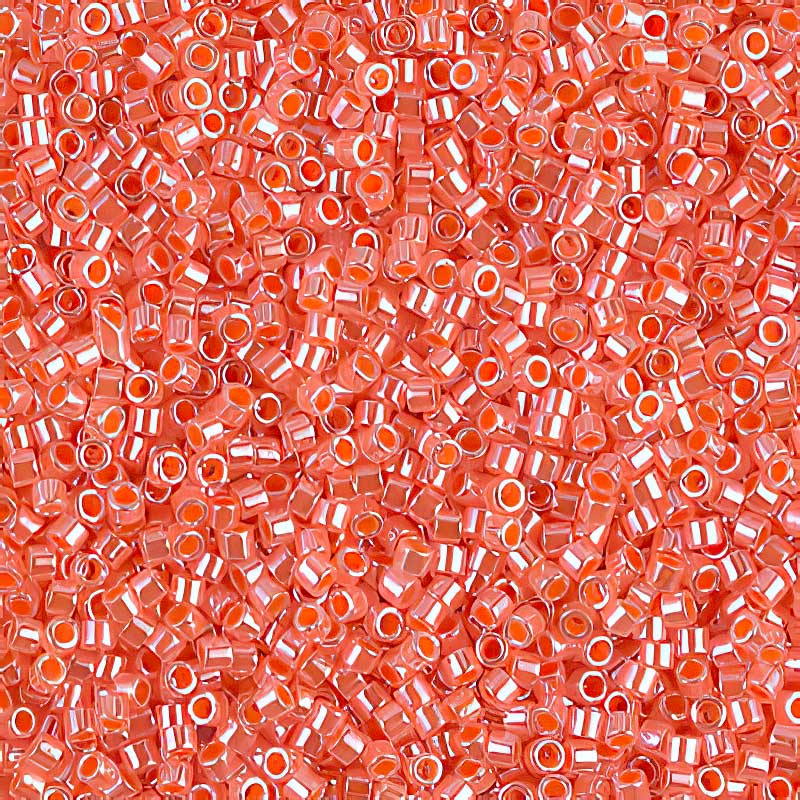 Delica 11/0 Beads - db0235 - Crystal Lined Salmon Lustre 5.2g