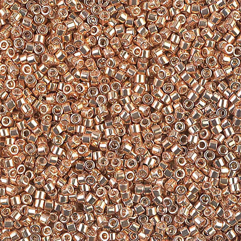 Delica 11/0 Beads - db0411 - Galvanized Gold Dyed 5.2g