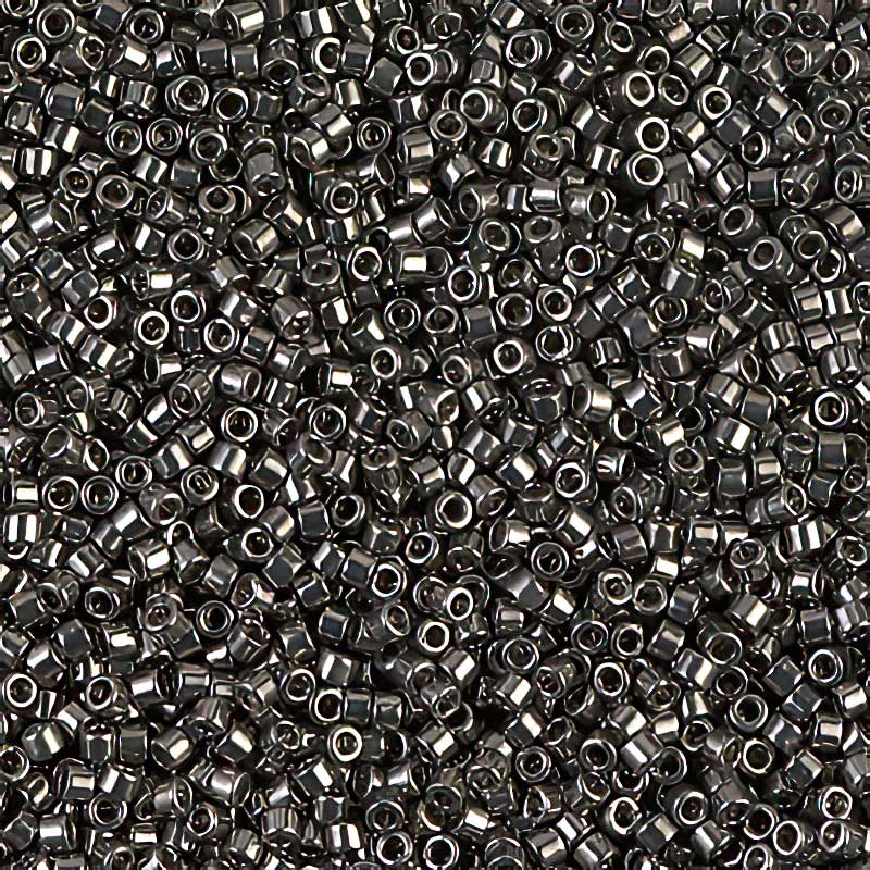 Delica 11/0 Beads - db0452 - Galvanized Dark Grey 5.2g