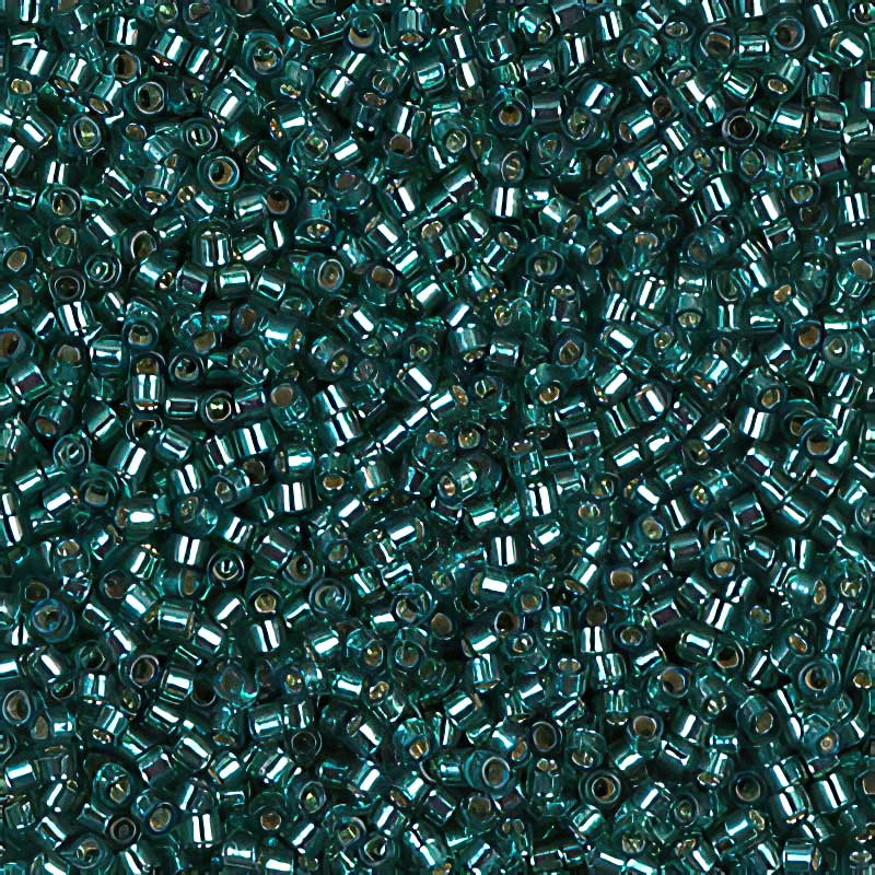 Delica 11/0 Beads - db0607 - Silver Lined Teal 5.2g