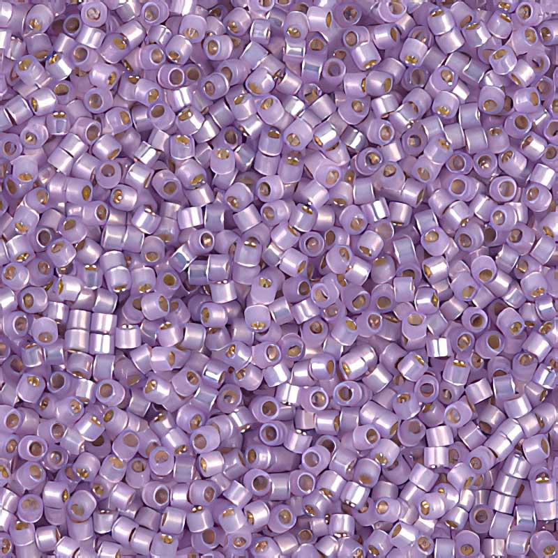 Delica 11/0 Beads - db0629 - Dyed Lilac Alabaster Silver Lined 5.2g