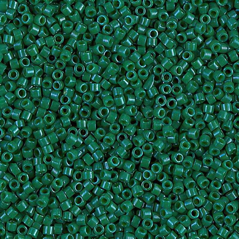 Delica 11/0 Beads - db0656 - Dyed Opaque Jade Green 5.2g