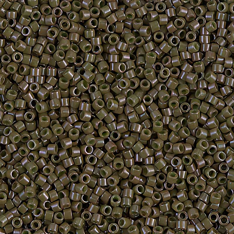 Delica 11/0 Beads - db0657 - Dyed Olive Drab 5.2g
