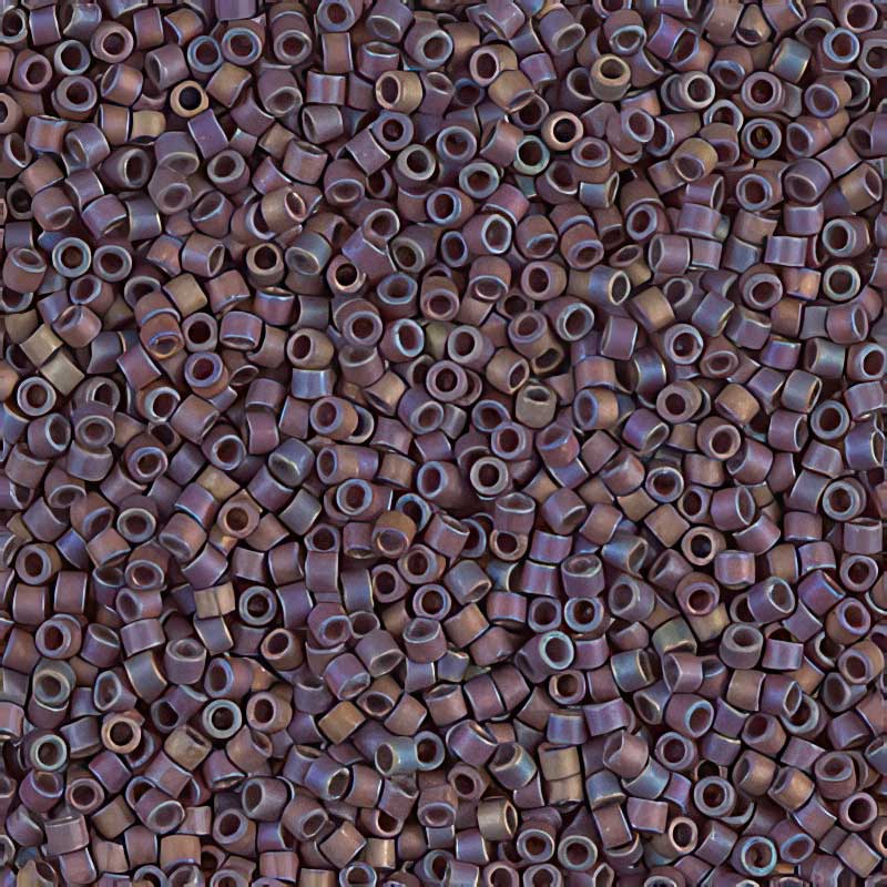 Delica 11/0 Beads - db0884 - Matte Opaque Brown AB 5.2g
