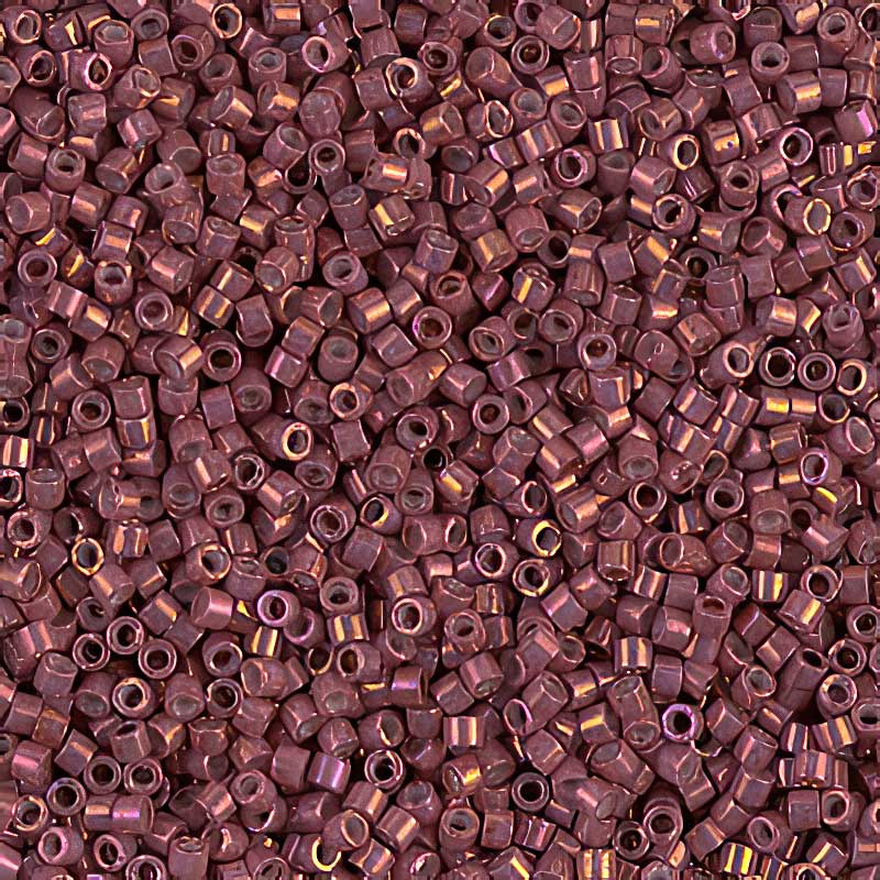 Delica 11/0 Beads - db1016 - Metallic Pink Rhubarb Gold Iris 5.2g