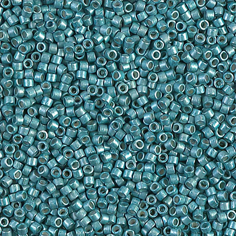 Delica 11/0 Beads - db1183 - Semi-Matte Galvanized Dark Aqua 5.2g