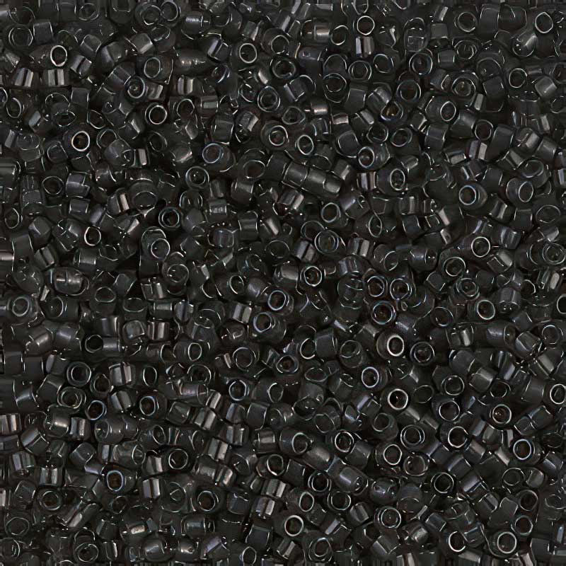 Delica 11/0 Beads - db1319 - Transparent Dark Grey Charcoal 5.2g